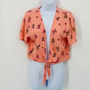 No Boundaries Tie Front Blouse